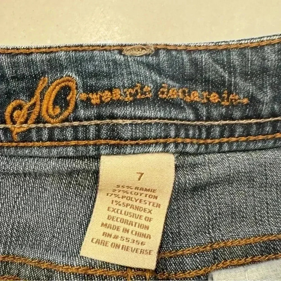 So wear it declare it girls flare leg jeans with flap back pockets size 7 - Picture 4 of 11